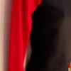 GK ICE FIGURE SKATE LADIES SMALL LGSLV NYLON/STRETCH RED TOP BLACK PANT SET S - Image 2
