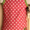 GK Elite PINK POLKA CHILD X-SMALL LIME TRIM BOW TANK GYMNASTIC DANCE LEOTARD CXS