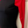 GK ICE FIGURE SKATE LADIES SMALL LGSLV NYLON/STRETCH RED TOP BLACK PANT SET S - Image 3