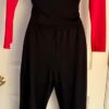 GK ICE FIGURE SKATE LADIES SMALL LGSLV NYLON/STRETCH RED TOP BLACK PANT SET S - Image 4