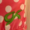GK Elite PINK POLKA CHILD X-SMALL LIME TRIM BOW TANK GYMNASTIC DANCE LEOTARD CXS - Image 3