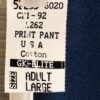 GK  USA GRAPHIC LADIES LARGE NAVY 100% COTTON ATHLETIC GYMNASTICS CHEER PANTS AL - Image 5