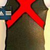 ADIDAS TANK CHILD X-SMALL BLACK FOIL RED MESH GK GYMNASTICS DANCE LEOTARD CXS - Image 2
