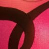 GK LgSLV LADIES SMALL PINK FOIL MESH BLACK RIBBON GYMNASTICS DANCE LEOTARD Sz AS - Image 6