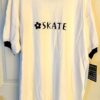 GK BLACK "SKATE" GRAPHIC LADIES X-LARGE SSLV WHITE COTTON T-SHIRT SZ XL NWT! - Image 2