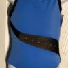GK CAMISOLE CHILD SMALL BLUE GYMNASTICS DANCE MICROFIBER LEOTARD MESH JA Sz CS
