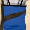 GK CAMISOLE CHILD SMALL BLUE GYMNASTICS DANCE MICROFIBER LEOTARD MESH JA Sz CS - Image 5