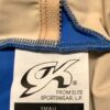 GK CAMISOLE CHILD SMALL BLUE GYMNASTICS DANCE MICROFIBER LEOTARD MESH JA Sz CS - Image 8
