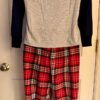 Women's Mama Bear Holiday 2-Piece Pajama Set Size LARGE w/Red Plaid Bottoms - Image 4