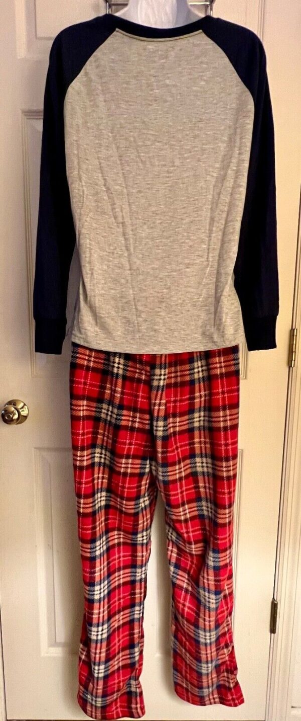 Women's Mama Bear Holiday 2-Piece Pajama Set Size LARGE w/Red Plaid Bottoms - Image 4