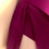 GK ICE FIGURE SKATE MICROFIBER LADIES SMALL ASYM GRAPE BLACK TANK DRESS Sz AS - Image 5