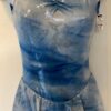 GK ICE FIGURE SKATE ADULT SMALL BLUE ICE FOIL-FROST PRINT SLVLS DRESS Sz AXS NWT