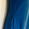 GK AQUA VELVET FIGURE SKATE LADIES SMALL SLVLS A-LINE DRESS LEOTARD LINER Sz AS - Image 3