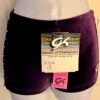 GK WORKOUT ADULT SMALL PURPLE VELVET CRYSTAL ACCENTS SHORTS CHEER DANCE GYMNAS S - Image 2