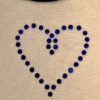 GK "GYMNASTICS" HEART TANK TOP GIRLS LARGE WHITE COTTON RIBBED BLACK TRIM  Sz CL - Image 2