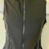 GK SPORTY UNISEX ADULT SMALL SLVLS BLACK BRUSH TRICOT  SKATE WARMUP VEST Sz S