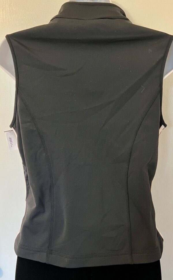 GK SPORTY UNISEX ADULT SMALL SLVLS BLACK BRUSH TRICOT  SKATE WARMUP VEST Sz S - Image 10