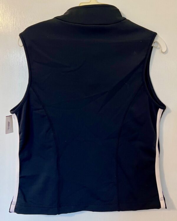 GK SPORTY UNISEX ADULT SMALL SLVLS BLACK BRUSH TRICOT  SKATE WARMUP VEST Sz S - Image 12