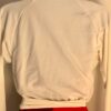 GK POLARTEC ADULT MEDIUM IVORY LGSLV WRAP SKATE DANCE BALLET WARM UP JACKET SZ M - Image 2