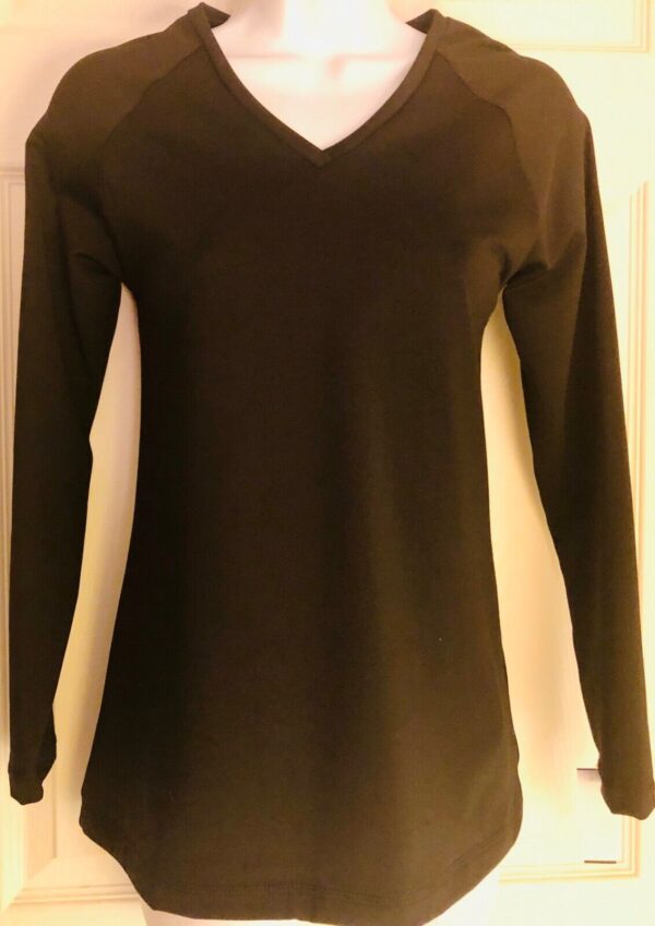 GK Elite BLACK DRYTECH BASIC V NECK LgS ATHLETIC TOP SIZE ADULT XL