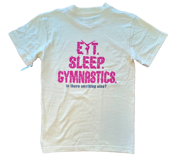 THE AUSSIE T CO. GK PINK â€œGYMNASTICSâ€¦â€ LADIES SMALL SSLV YELLOW COTTON T-SHIRT S - Image 9