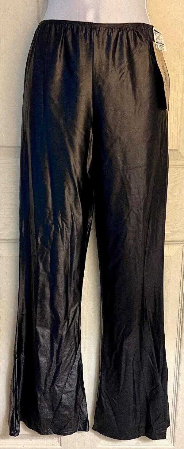 LEOâ€™S DANCEWEAR JAZZ ADULT SMALL BLACK SHINY WET LOOK BOOT LEG DANCE PANTS SZ S - Image 2