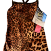GK DANCE JAZZ CHILD LARGE LEOPARD PRINT CAMI NYLON/SPAND SPORTS TOP SZ M NWT! - Image 6