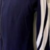 GK  WARM-UP JACKET CHILD LARGE BRUSH TRICOT NAVY/WHITE GYMNAST CHEER SKATE Sz L - Image 6