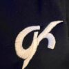 GK  WARM-UP JACKET CHILD LARGE BRUSH TRICOT NAVY/WHITE GYMNAST CHEER SKATE Sz L - Image 7