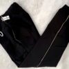 GK WARM UP CHILD UNISEX LARGE BLACK SUPPLEX GOLD GYMNASTS CHEER ATHLETIC PANTS S