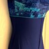 GK DANCE BIKETARD ADULT SMALL BLUE REFLECTION PRINT N/S WORKOUT GYM TANK Sz AS - Image 3