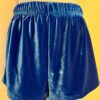 GK CHEER DANCE GYM WORKOUT SHORTS ADULT LARGE ROYAL VELVET DANCE Sz AL NWT! - Image 2