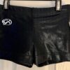 CHEER GK CHILD MEDIUM BLACK MYSTIQUE MICRO MINI WORKOUT DANCE SHORTS Sz CM NWT