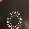 ADIDAS STATE CHAMPS CHILD MEDIUM GK BLACK PINK FOIL GYMNASTICS TANK LEOTARD CM - Image 2
