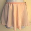 GK DANCE BALLET LADIES X-SMALL PINK GEORGETTE COTTON WAIST FAUX WRAP SKIRT XS