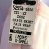 GK DANCE BALLET LADIES X-SMALL PINK GEORGETTE COTTON WAIST FAUX WRAP SKIRT XS - Image 6