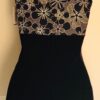 GK Elite Ladies Cami BlackVelvet Gold Foil Dance Biketard Size AS - Image 2