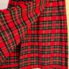 THE EAGLEâ€™S EYE LADIES SIZE 4 RED PLAID FRINGE WRAP WOOL COTTON SKIRT Sz 4 EUC! - Image 4