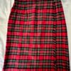 THE EAGLEâ€™S EYE LADIES SIZE 4 RED PLAID FRINGE WRAP WOOL COTTON SKIRT Sz 4 EUC! - Image 6