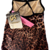GK DANCE JAZZ CHILD LARGE LEOPARD PRINT CAMI NYLON/SPAND SPORTS TOP SZ M NWT! - Image 8