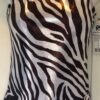 GK Elite WILD ZEBRA TANK ADULT SMALL POLY/SPANDEX FOIL GYMNASTS DANCE LEOTARD AS