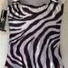 GK Elite WILD ZEBRA TANK ADULT SMALL POLY/SPANDEX FOIL GYMNASTS DANCE LEOTARD AS - Image 2