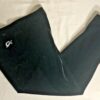 GK ELITE LADIES X-LARGE BLACK SMOOTH VELVET CROP CAPRI TIGHTS Sz AXL NWT!