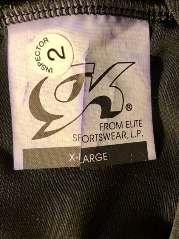 GK ELITE LADIES X-LARGE BLACK SMOOTH VELVET CROP CAPRI TIGHTS Sz AXL NWT! - Image 5