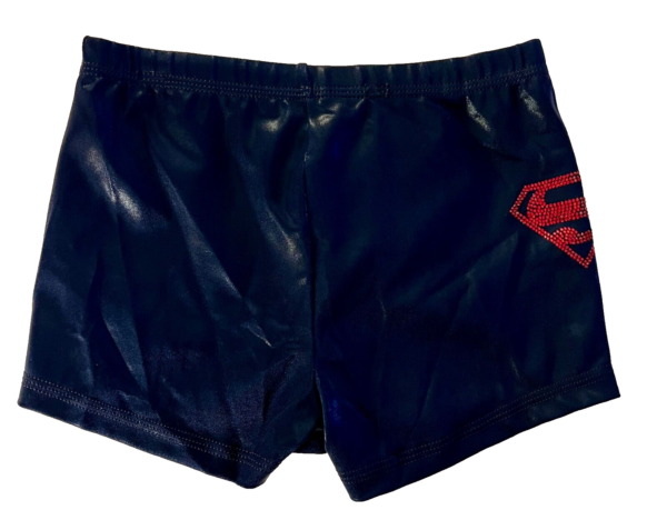 NASTIA LIUKIN SUPERGIRL MEDIUM NAVY MYSTIQUE RED CRYSTALS CHEER DANCE SHORTS M - Image 8