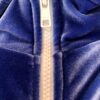GK WARM UP JACKET ADULT SMALL PURPLE/TURQ VELVET ZIP FRONT GYM DANCE CHEER Sz AS - Image 2
