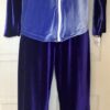 GK WARM UP JACKET ADULT SMALL PURPLE/TURQ VELVET ZIP FRONT GYM DANCE CHEER Sz AS - Image 7