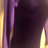 GK ADULT SMALL PURPLE VELVET GLITTER LgSLV SILVER GYMNASTICS DANCE LEOTARD Sz AS - Image 3