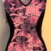 ALY RAISMAN PINK COBRA ADULT X-SMALL BLACK N/S GYMNASTICS DANCE LEOTARD AXS NWT! - Image 6