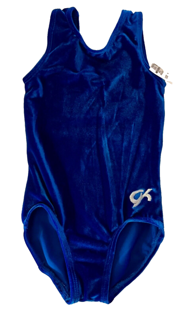 GK RICH ROYAL CHILD X-SMALL CLASSIC VELVET BALLET DANCE GYM TANK LEOTARD SZ XS - Image 6